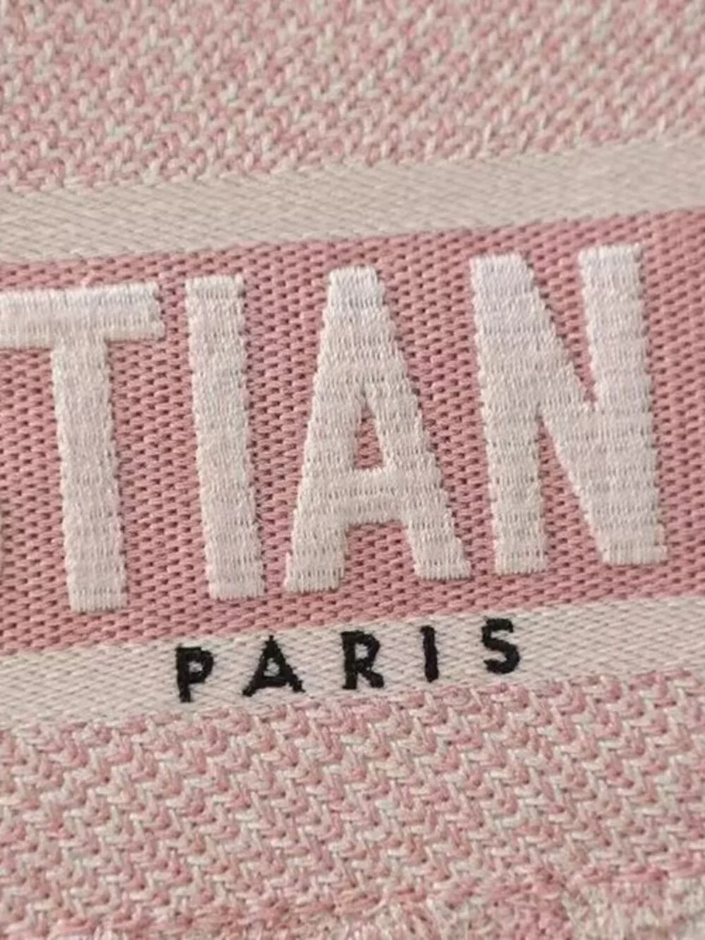 Large Dior Book Tote Bag Pink